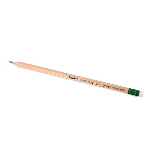 밀란 그래파이트HB 친환경육각연필+지우개