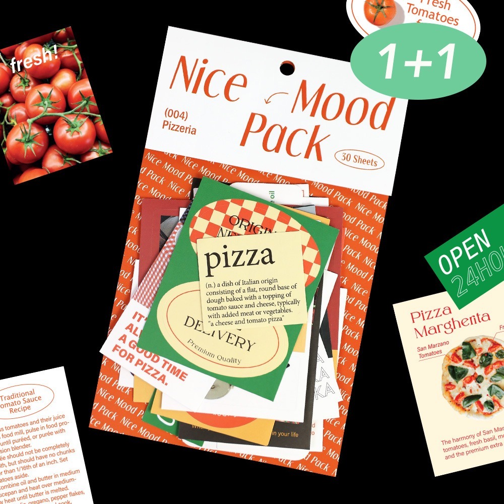 [1+1] Nice Mood Sticker Pack - Pizzeria